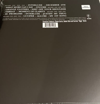 Jay-Z : The Black Album (2xLP, Album, RE)