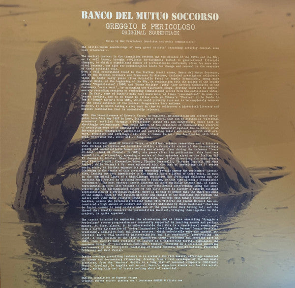 Banco Del Mutuo Soccorso : Greggio E Pericoloso (Original Soundtrack) (LP, Album, Ltd)