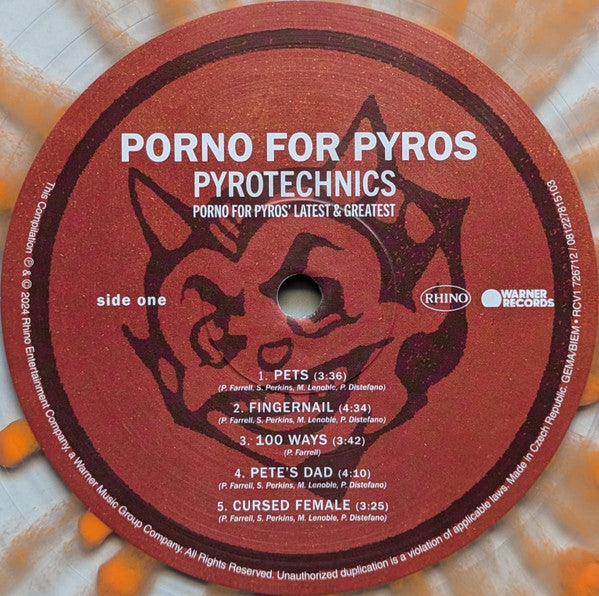 Porno For Pyros : Pyrotechnics: Porno For Pyros' Latest & Greatest (LP, Comp, Ltd, Mul)