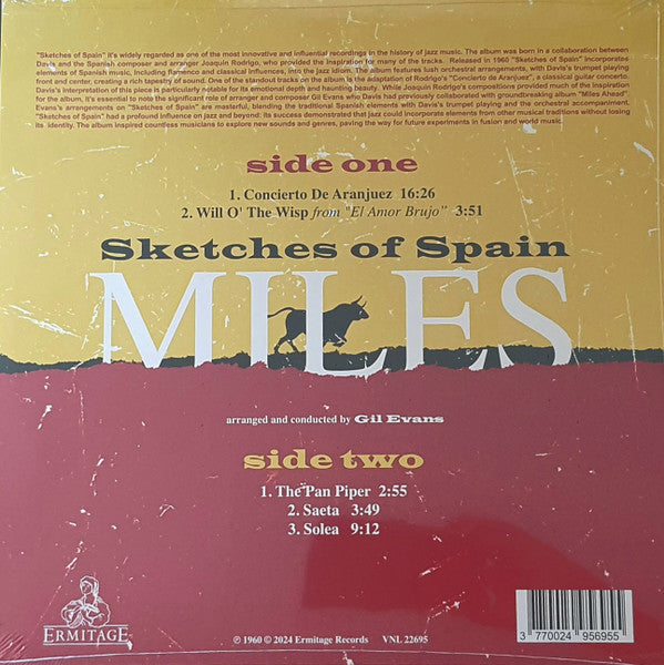 Miles Davis : Sketches Of Spain (LP, Album, RE, Yel)