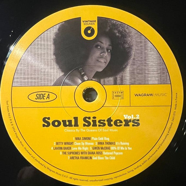 Various : Soul Sisters (Classics By The Queens Of Soul Music) Vol. 2 (LP, Comp, Mono, RM)