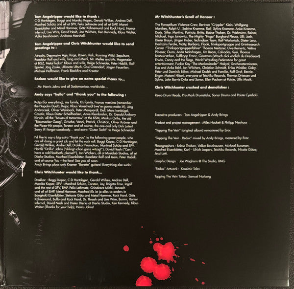 Sodom : Tapping The Vein (LP, Album, RE, RM, Red + LP, Album, RE, Red)