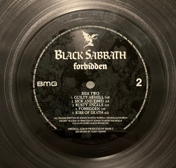 Black Sabbath : Forbidden (LP, Album, Ltd, RE, RM, Ult)