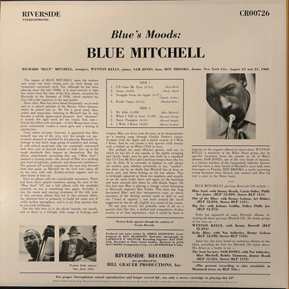 Blue Mitchell : Blue's Moods (LP, Album, RE, RM, 180)