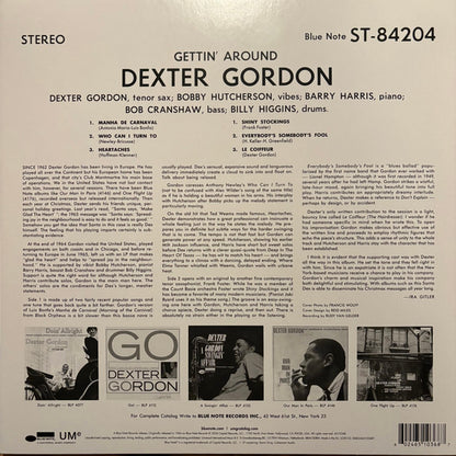 Dexter Gordon : Gettin' Around (LP, Album, RE, 180)