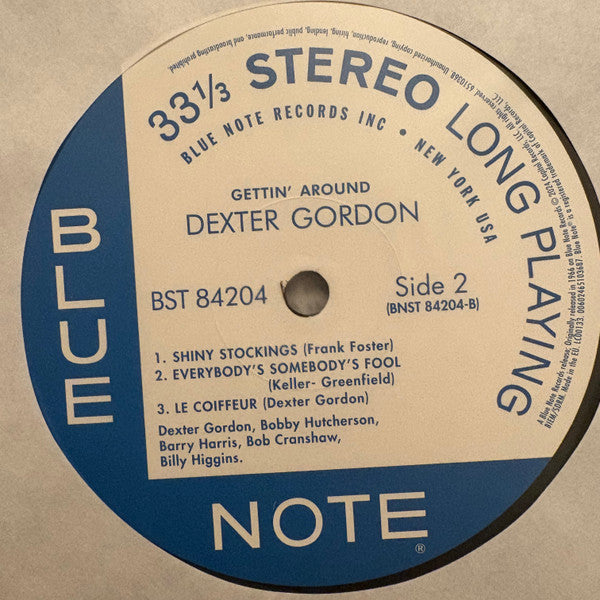 Dexter Gordon : Gettin' Around (LP, Album, RE, 180)