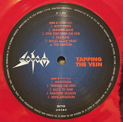 Sodom : Tapping The Vein (LP, Album, RE, RM, Red + LP, Album, Red + LP, Red )