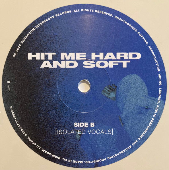 Billie Eilish : Hit Me Hard And Soft (Isolated Vocals) (LP, Album, RSD, Bon)