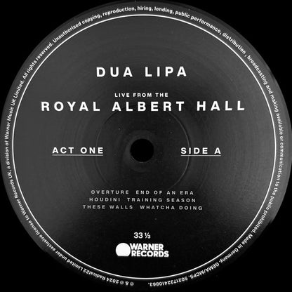 Dua Lipa : Live From The Royal Albert Hall (2xLP, Album)