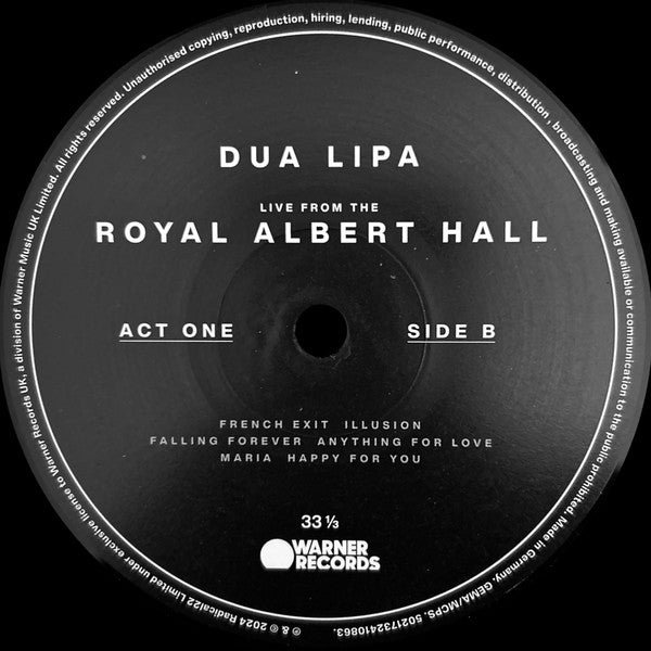 Dua Lipa : Live From The Royal Albert Hall (2xLP, Album)