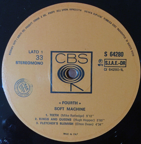 Soft Machine : Fourth (LP, Album)