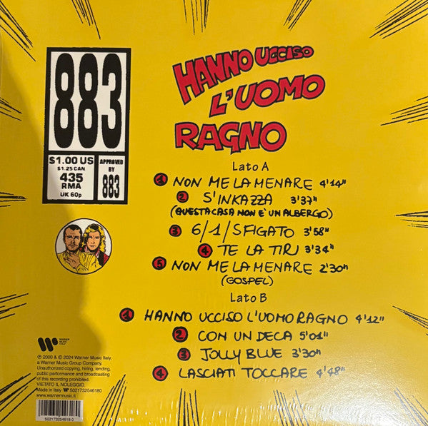 883 : Hanno Ucciso L'Uomo Ragno (LP, Album, Ltd, RE, Red)