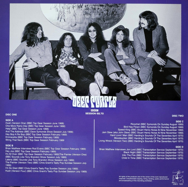 Deep Purple : BBC Session 68.70 (2xLP, Comp)