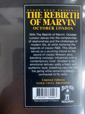 October London : The Rebirth Of Marvin (LP, Album, Ltd, Gol)