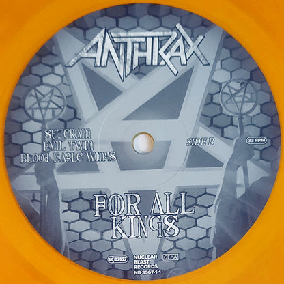 Anthrax : For All Kings (LP, Ora + LP, S/Sided, Etch, Ora + RE)