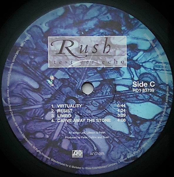 Rush : Test For Echo (LP + LP, S/Sided, Etch + Album, RE, RM, S/Edition)