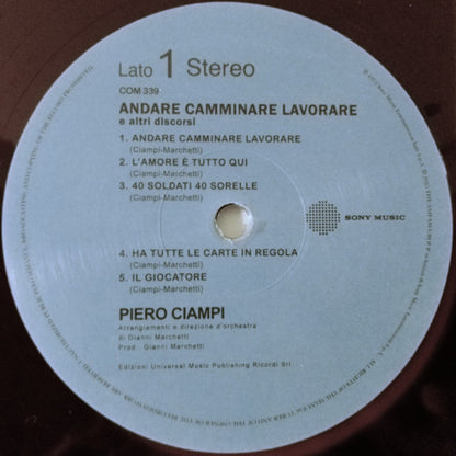 Piero Ciampi : Andare Camminare Lavorare E Altri Discorsi (LP, Comp, Ltd, RE, Pur)