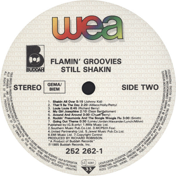 The Flamin' Groovies : Still Shakin (LP, Comp, RE)