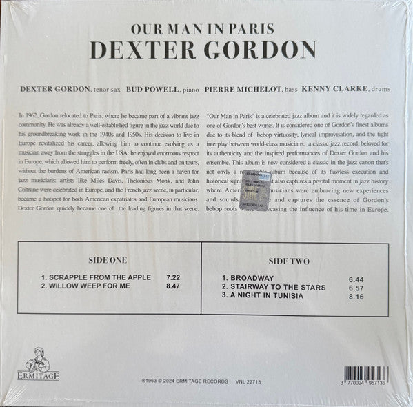 Dexter Gordon : Our Man In Paris (LP, Album, RE, Yel)