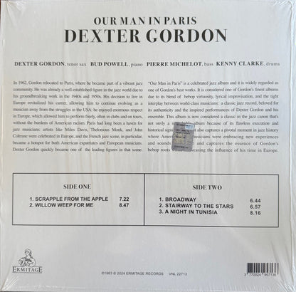 Dexter Gordon : Our Man In Paris (LP, Album, RE, Yel)