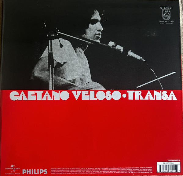 Caetano Veloso : Transa (LP, Album, RE, RM, RP, Whi)