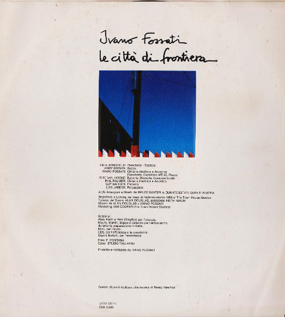 Ivano Fossati : Le Città Di Frontiera (LP, Album)