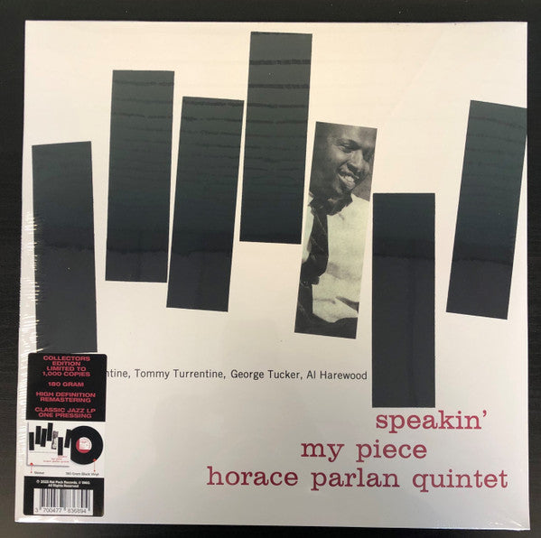 Horace Parlan Quintet : Speakin' My Piece (LP, Album, Ltd, RM, 180)