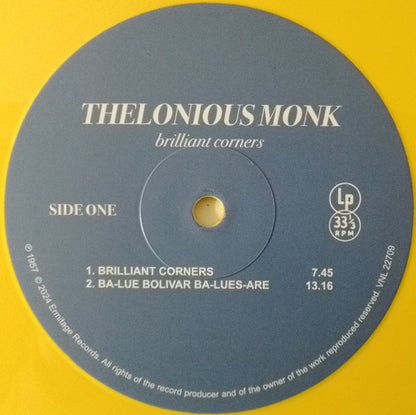 Thelonious Monk : Brilliant Corners (LP, Album, S/Edition, Yel)