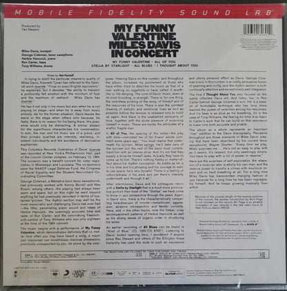 Miles Davis : My Funny Valentine - Miles Davis In Concert (LP, Album, Num, RE, RM, 180)