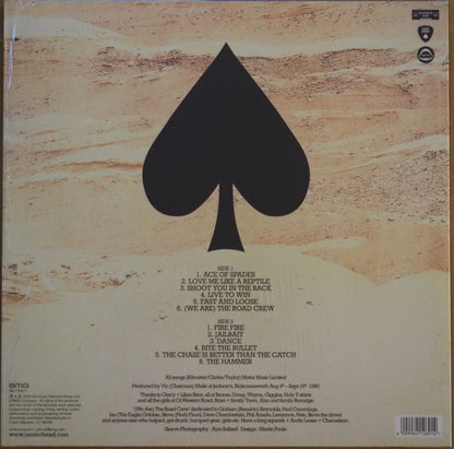 Motörhead : Ace Of Spades (LP, Album, Ltd, RE, RM, Blu)