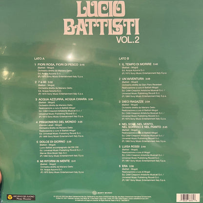 Lucio Battisti : Lucio Battisti Vol. 2 (LP, Comp, RE, RM, Yel)