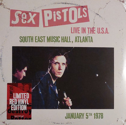 Sex Pistols : Live In The U.S.A. (South East Music Hall, Atlanta) (January 5th 1978) (LP, Ltd, Red)