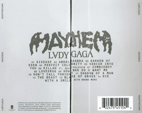 Lady Gaga : Mayhem (CD, Album)