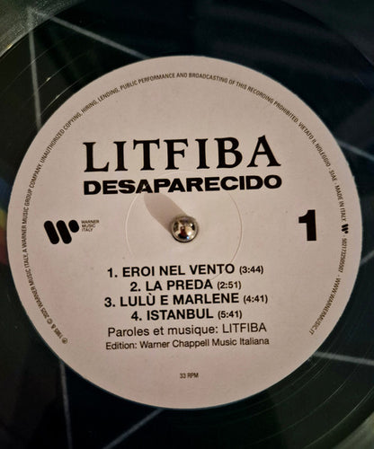 Litfiba : Desaparecido (LP, Album, Ltd, Num, RE, Blu)