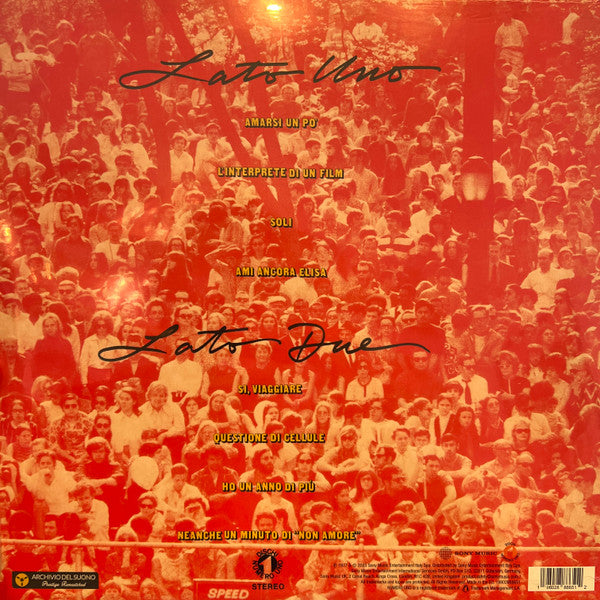 Lucio Battisti : Io Tu Noi Tutti (LP, Album, RE, RM, Tra)