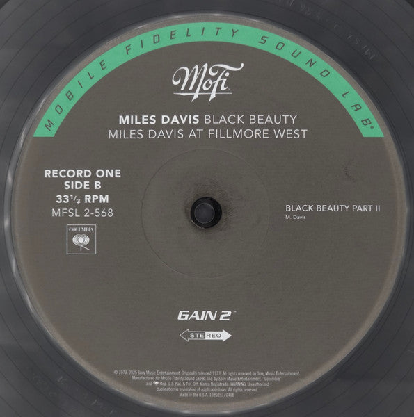Miles Davis : Black Beauty (Miles Davis At Fillmore West) (2xLP, Album, Num, RE, RM, S/Edition, 180)