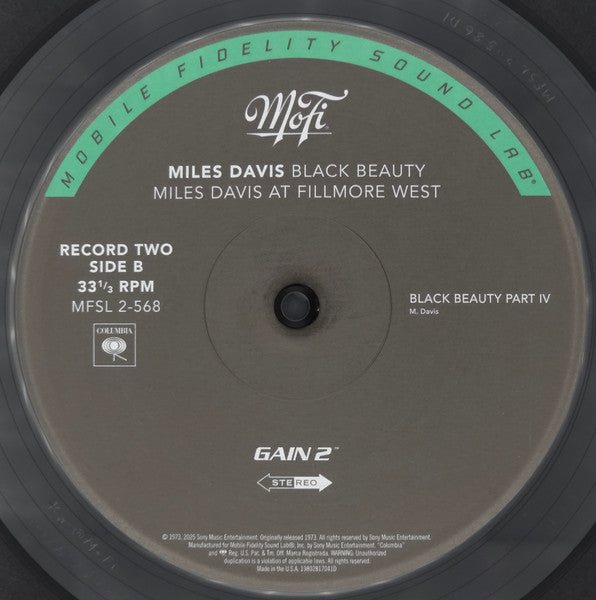 Miles Davis : Black Beauty (Miles Davis At Fillmore West) (2xLP, Album, Num, RE, RM, S/Edition, 180)