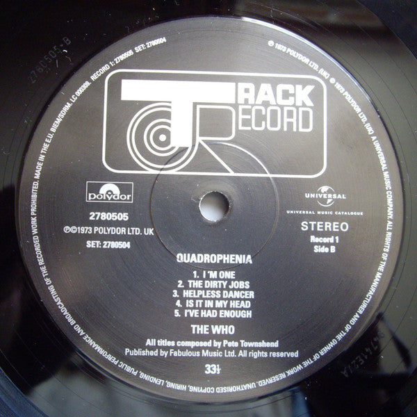 The Who : Quadrophenia (2xLP, Album, RE, RM, 180)