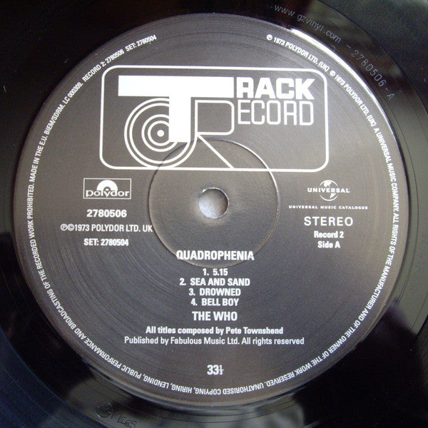 The Who : Quadrophenia (2xLP, Album, RE, RM, 180)