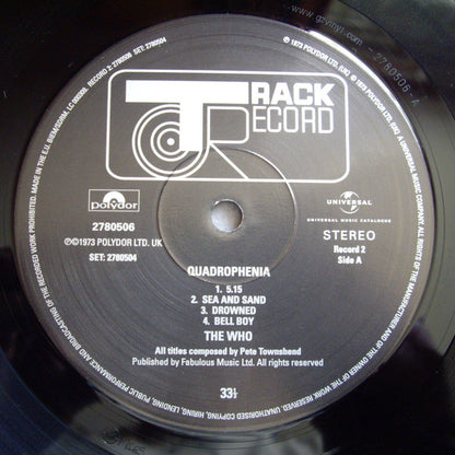 The Who : Quadrophenia (2xLP, Album, RE, RM, 180)