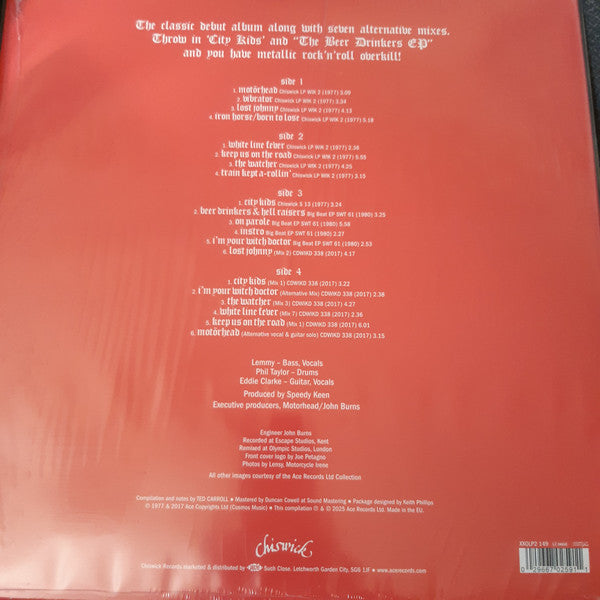 Motörhead : Motörhead (LP, Album, RE + LP, Comp, RE + Comp)