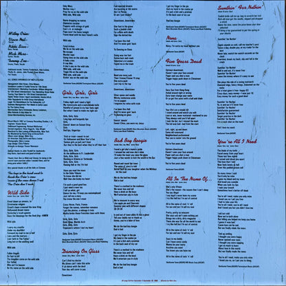 Mötley Crüe : Girls, Girls, Girls (LP, Album, RE, RM, 40t)