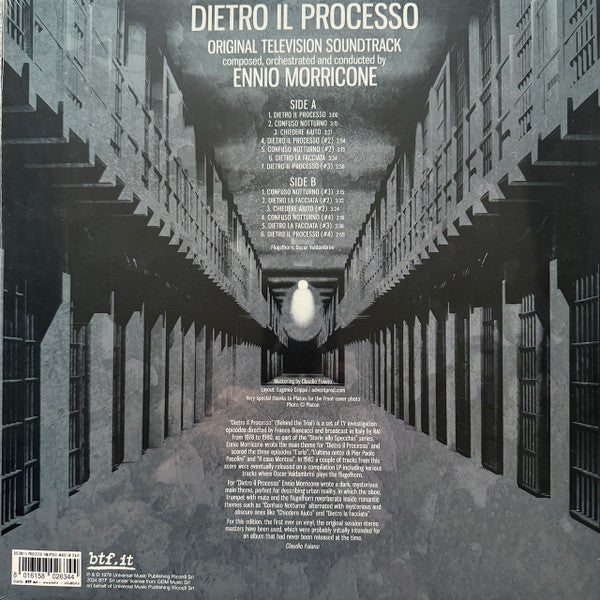 Ennio Morricone : Dietro Il Processo (Original Television Soundtrack) (LP, RSD, Ltd, RE, Whi)