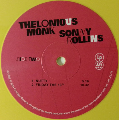 Thelonious Monk / Sonny Rollins : Thelonious Monk / Sonny Rollins (LP, Comp, RE, S/Edition, Yel)