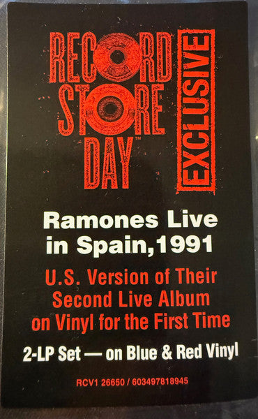 Ramones : Loco Live (LP, Blu + LP, Red + Album, RSD, RE, RM)