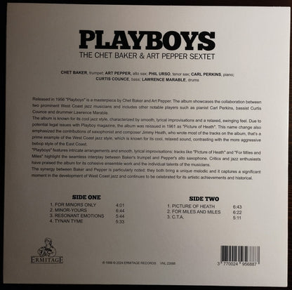 The Chet Baker-Art Pepper Sextet : Playboys (LP, Ltd, Yel)