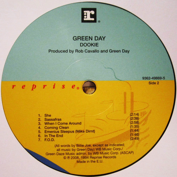 Green Day : Dookie (LP, Album, RE)