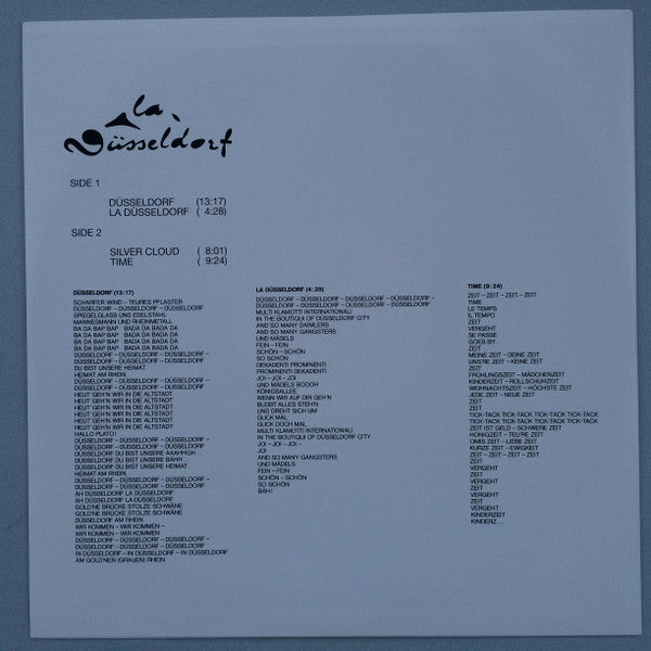 La Düsseldorf : La Düsseldorf (LP, Album, RE)