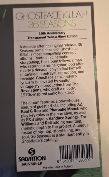 Ghostface Killah : 36 Seasons  (LP, Album, Dlx, RE, RM, Tra)