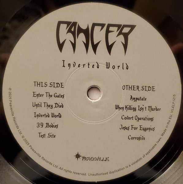 Cancer (3) : Inverted World (LP, Album)